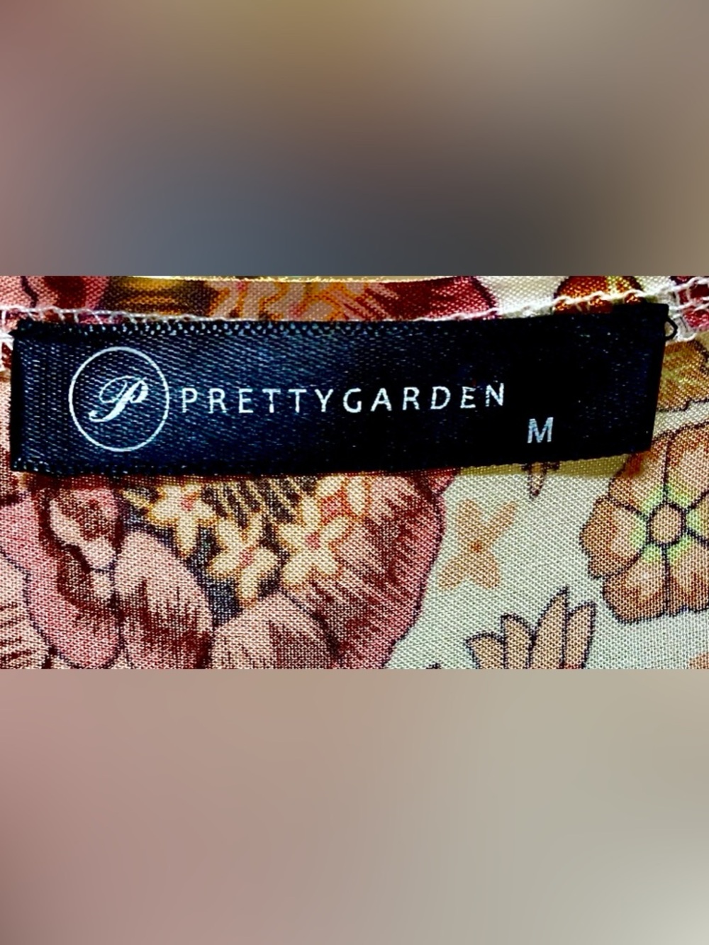 PRETTYGARDEN-Size M-Floral,Paisley, Wrap, 100% Cotton Maxi Dress - Picture 4 of 6